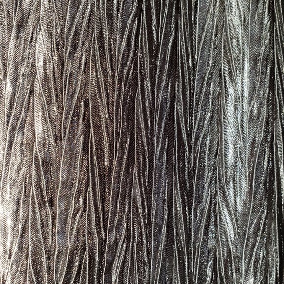 Chico’s Crinkle Shine Open Front Jacket, Long sleeved Shimmery, Size 1, NWT - Picture 4 of 9